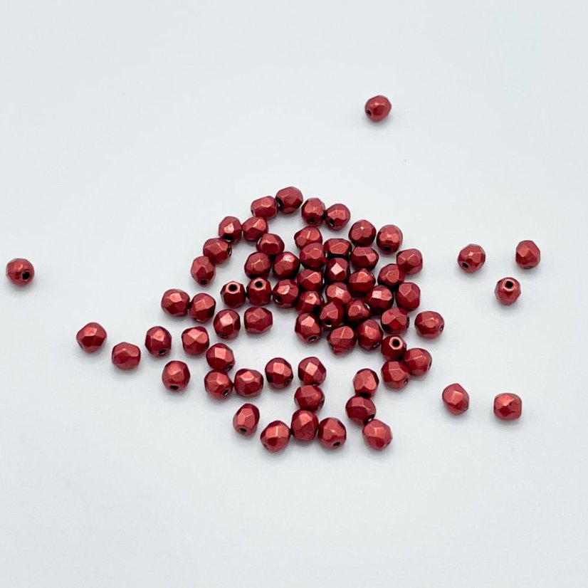 Broušené ohňovky samba red, 3 mm