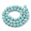 Natürlicher Howlit - Perlen, matt, blau, 6 mm