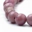 Természetes rodonit - gyöngyök, rózsaszín, 8 mm