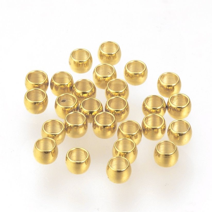 Abstandhalter aus 304 Stahl, golden, 1,5x1 mm, ca. 1 000 Stück