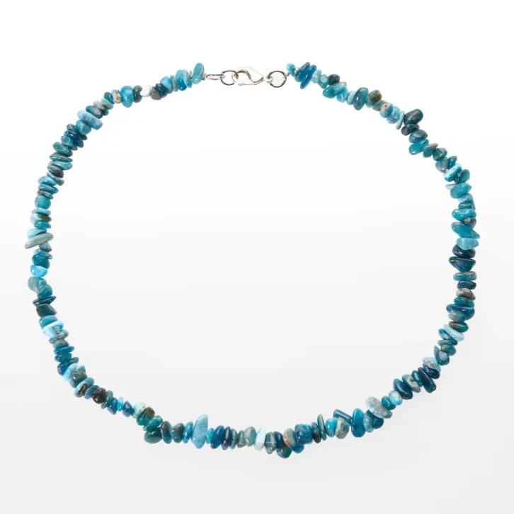 Náhrdelník zo sekaného apatitu, krátky