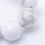 1 Faden natürlicher Howlit - Perlen, weiß, 8 mm