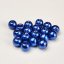 Gyöngyhatású üveggyöngyök - 6mm, kék