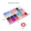 DIY Set rokajlových korálků s elastomerem a pinzetou, 19 barev