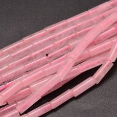 Természetes rózsakvarc - görgők, 13~14x4~5mm