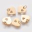 Přívěšek z 304 oceli zlatý "Srdce" 12x12,5x1 mm