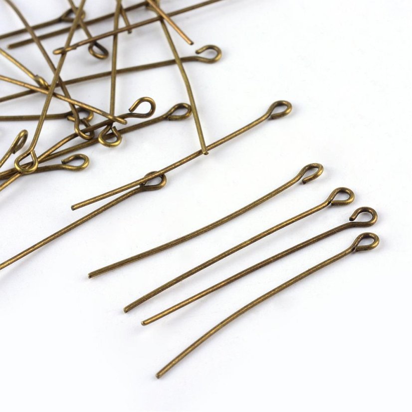 Hurkos szerelőpálca vasból, bronz - 50x0,7 mm