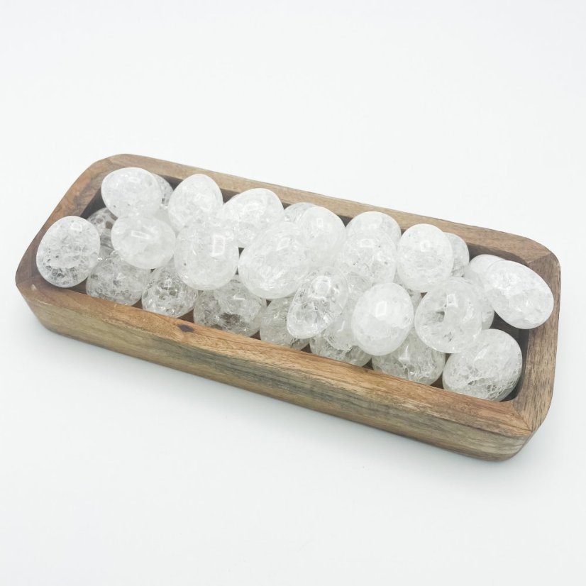 Tromlovaný praskaný krištáľ, 2-3 cm