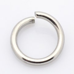 Nyitott csatlakozógyűrű 304 acélból, ezüst, 3x0,6mm