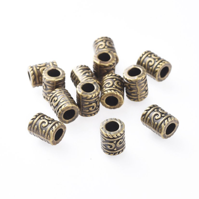 Kovový oddeľovač "tunel" bronzový 9x7x4mm