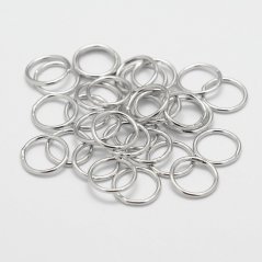 Spájkovaný prepojovací krúžok z mosadze, 7x1 mm, vnútorný priemer 5 mm