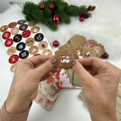 Set mit DIY Perlen-Adventskalender - Weihnachten
