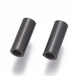 Cső 304-es acélból, fekete, 8x3 mm