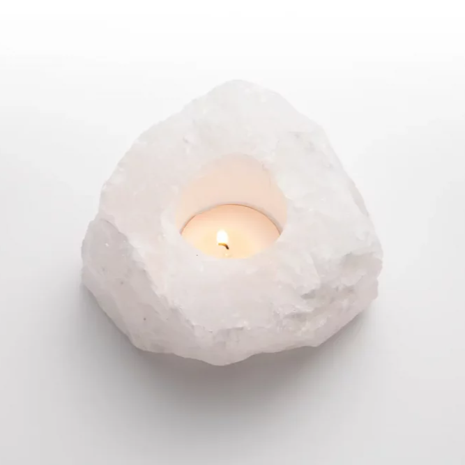 Kristall-Kerzenleuchter, roh, ca. 1 kg