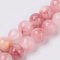 Természetes jade - gyöngyök, rózsaszín, 8 mm