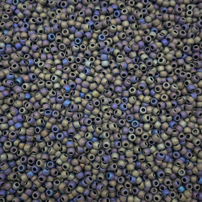 TOHO Round, 8/0, 615, Matte-Color Iris - Purple, rokajlové korálky