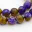 Naturachat - Perlen, geschliffen, violett-gelb, 8 mm