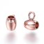 304 acél távtartó, hordó, rosegold (IP), 7x5x4mm, menet 2mm