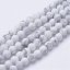 Natürlicher Howlit - Perlen, matt, weiß, 8 mm