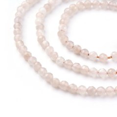Přírodní měsíční kámen - korálky, broušené, 3 mm