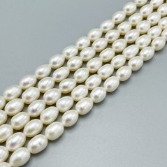 Přírodní říční perly, rýže, třída AAA, 6-7 mm
