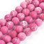 Természetes regalit - gyöngyök, matt, rózsaszín, 8 mm