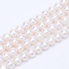 Přírodní říční perly, brambora, 5-5,5 mm