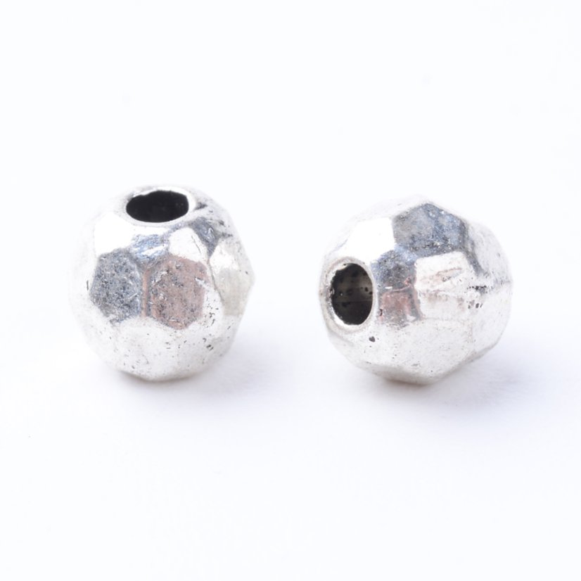 Ezüst fém elválasztó 5x5 mm, menet 1,5 mm