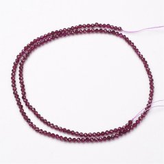 Prírodný granát - korálky, brúsené, hnedé, trieda AA, 4 mm
