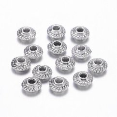 Fém elválasztó ezüst 5x3 mm, menet 1,5 mm