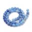 Naturchalcedon (Drachenachat) - Perlen, Eis, blau, 8 mm