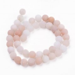 Natürlicher Aventurin - Perlen, matt, rosa, 6 mm