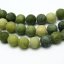 Természetes tajvani jade - gyöngyök, matt, zöld, 8 mm