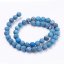 Natürlicher Jaspis - Perlen, Picasso, blau, 8 mm