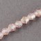Geschliffene feuerpolierte Glasperlen, metallisiert, rosa, 3 mm