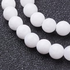 Prírodný nefrit - korálky biele 4 mm