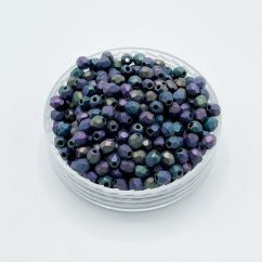 Csiszolt petárdák iris purple, matt, 3 mm