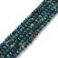 Směsný přírodní chryzokol a lapis lazuli - korálky, zelenomodré 3 mm