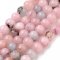 Természetes jáspis - gyöngyök, cseresznyevirág, rózsaszín, 6 mm