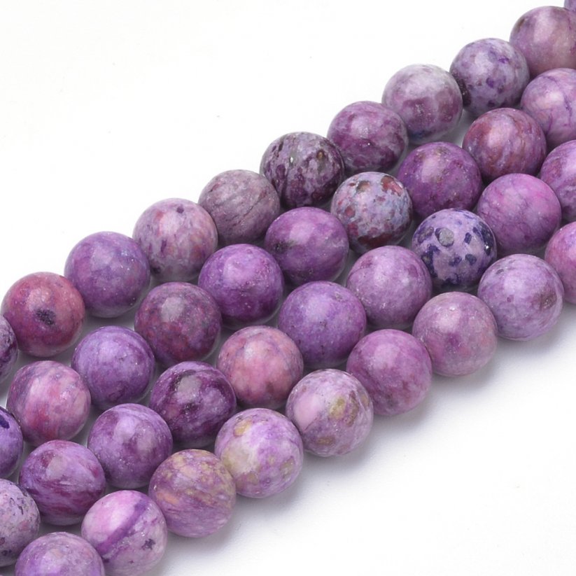 Verrückter Naturachat - Perlen, Orchideenfarbe, 8 mm
