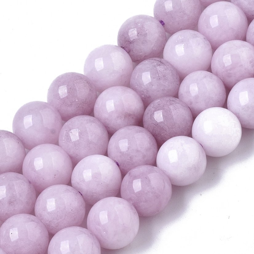 Přírodní chalcedon - korálky, fialové, 8 mm