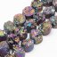 Metallisierte Druse aus Naturkristall 7~12x5~10 mm, mehrfarbig