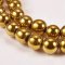 Synthetischer Hämatit - Perlen, metallisiert, Klasse A, golden, 8 mm