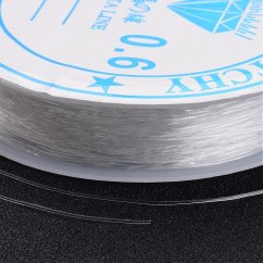 Elastomer - ø 0,6 mm, 10,5 m, bílý, 1 ks