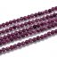 Natürlicher Rubin - Perlen, lila, 3 mm