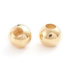 Oddělovač z 304 oceli, kulatý, zlatý, 5x4,5x1,8mm