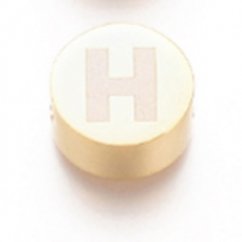 Acél elválasztó ,H betű, arany, 10x4,5 mm