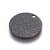Přívěsek ze 304 ocele se strukturou, černý (EP), 15x1 mm