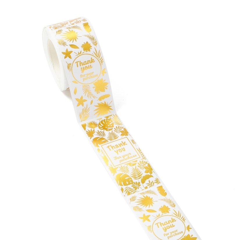 "Thank you" matrica kártyával, 30x80 mm