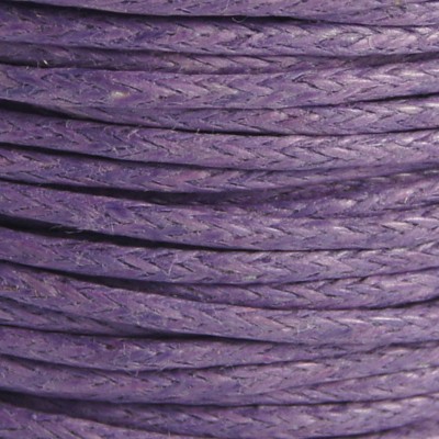 Voskovaná bavlněná niť, 24,5m - 1mm, fialová